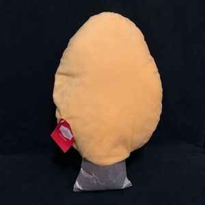 Yellow Christmas Light Bulb Shaped holiday pillow NWT